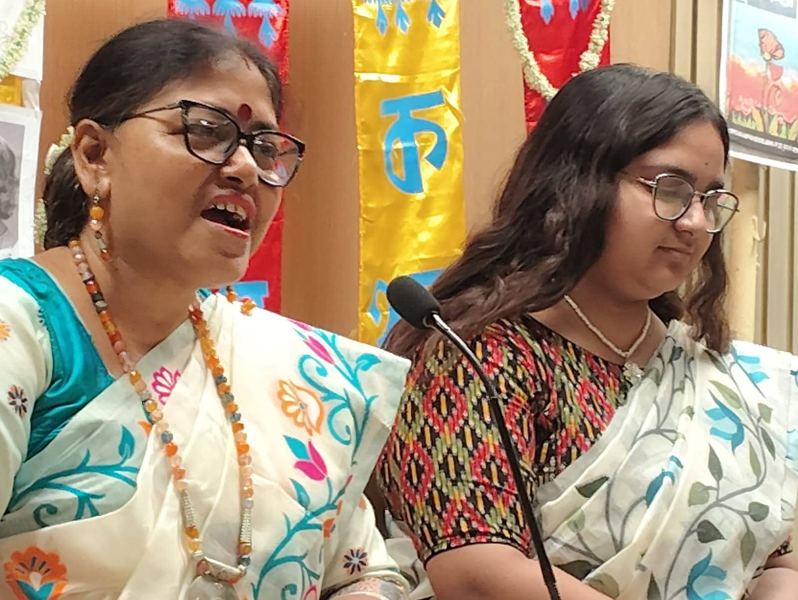 Recitation in progress at the programme